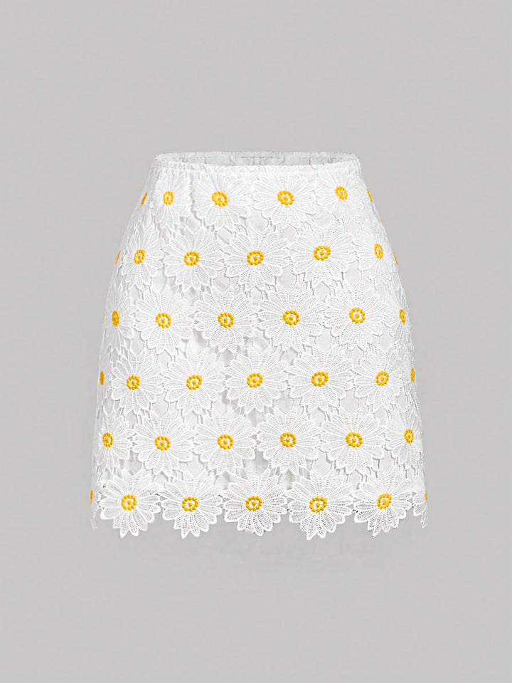 Fustă mini SHEIN, alb