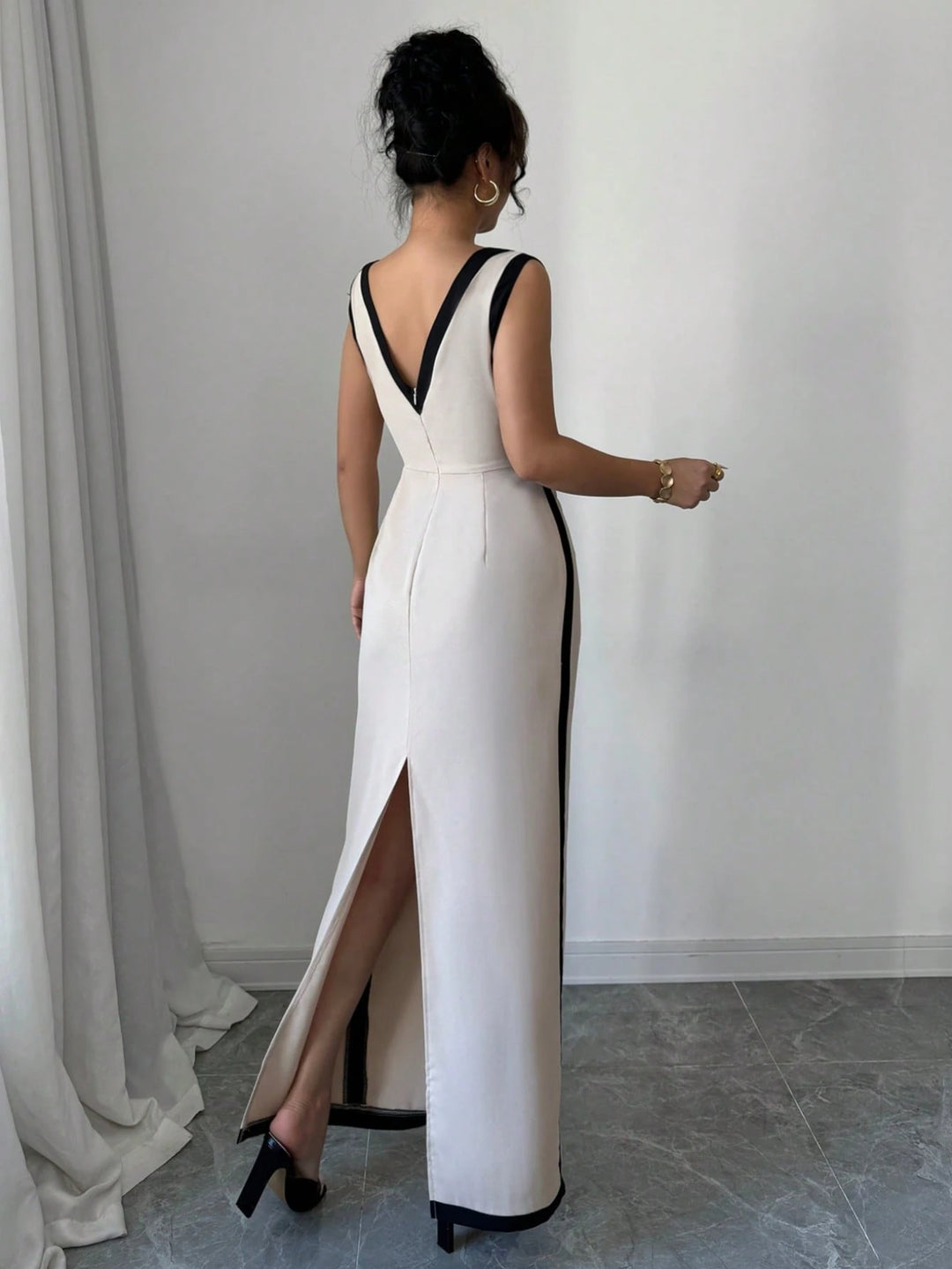 Rochie midi Shein, mix culori