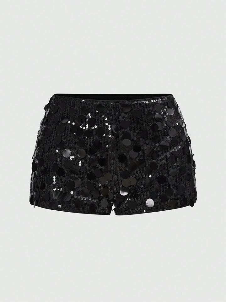 Pantaloni scurți SHEIN, negru