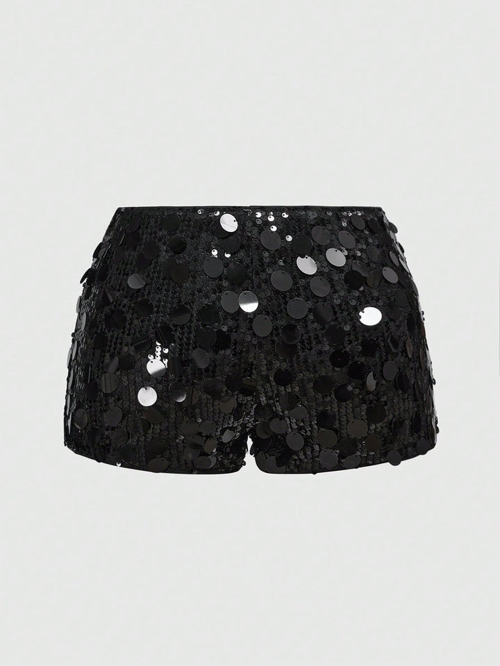 Pantaloni scurți SHEIN, negru