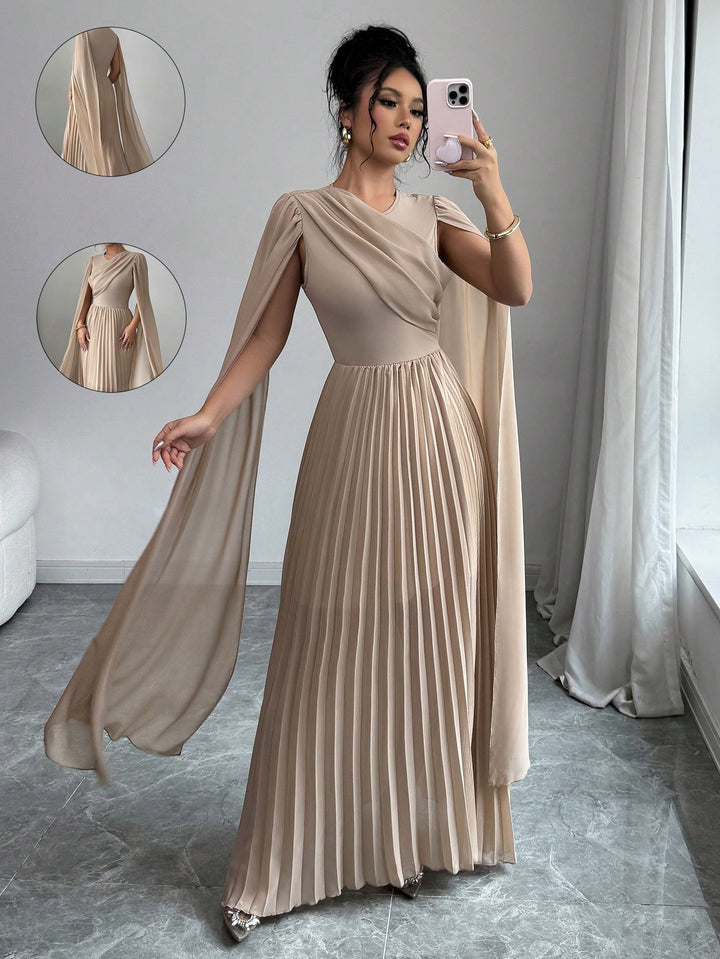 Rochie maxi SHEIN, bej