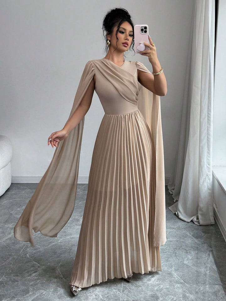 Rochie maxi SHEIN, bej