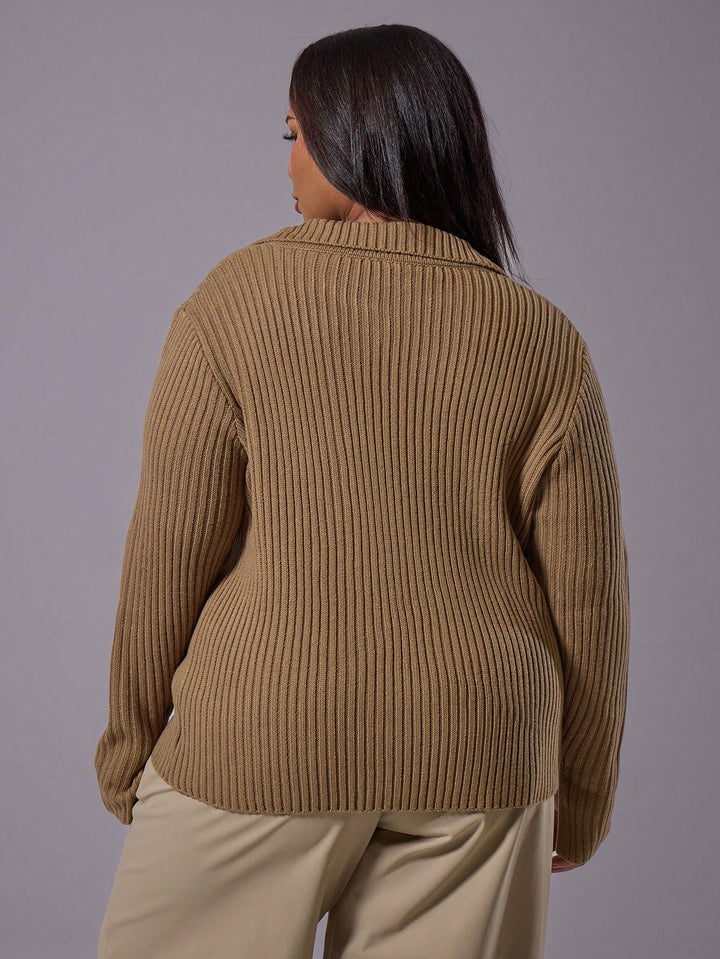 Cardigan SHEIN, maro