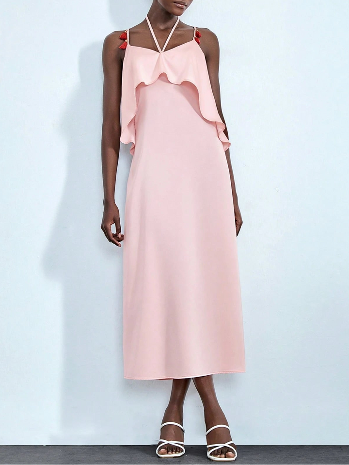 Rochie midi SHEIN, roz