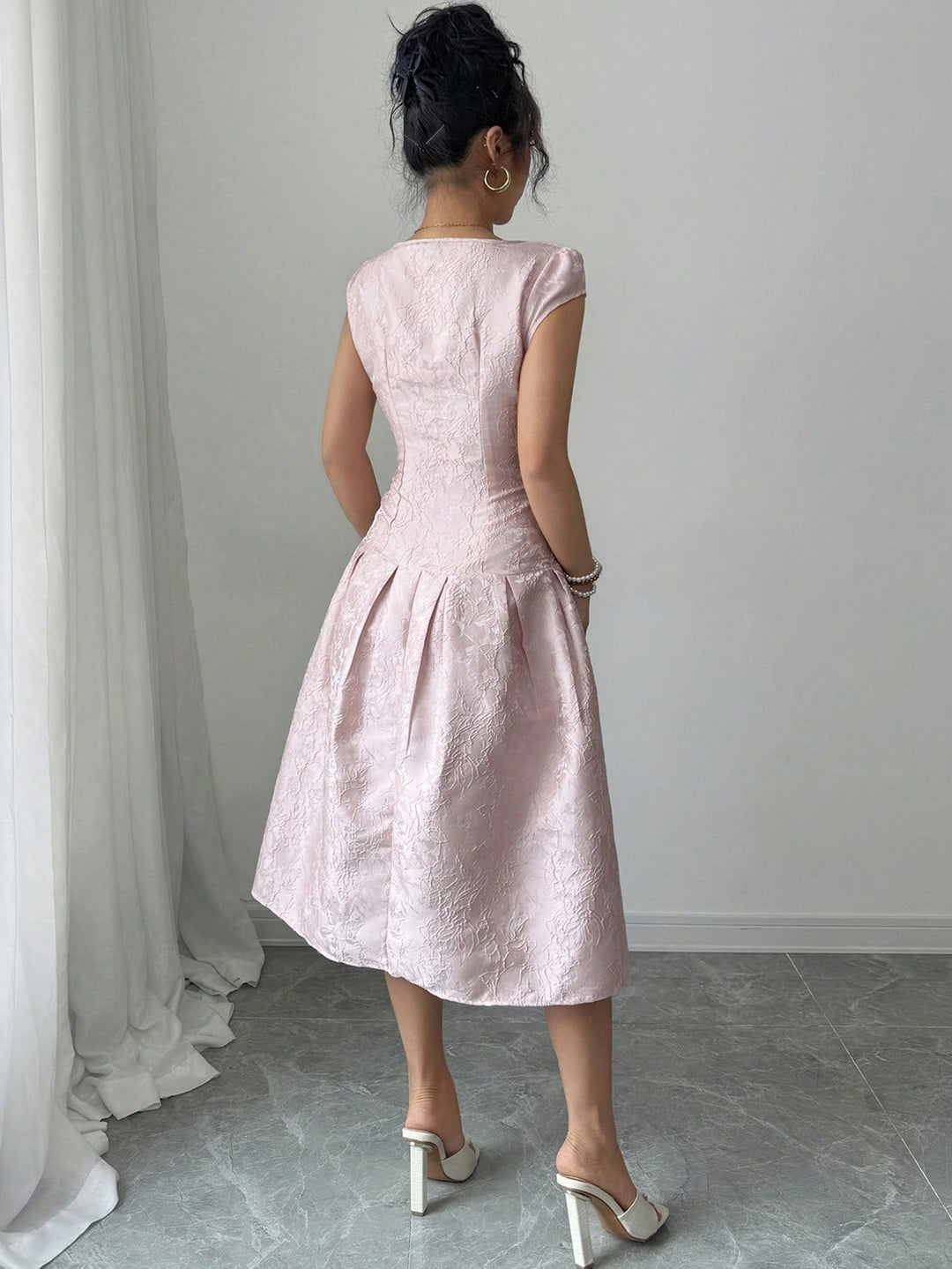Rochie midi SHEIN, roz