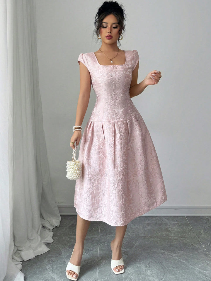 Rochie midi SHEIN, roz