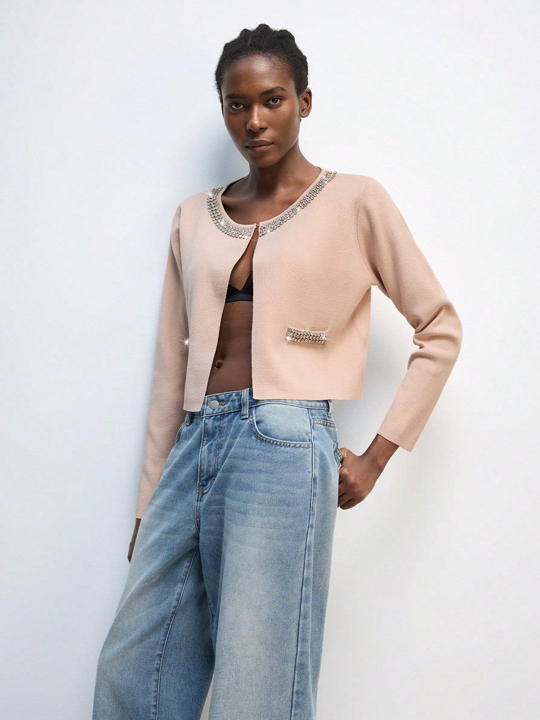 Cardigan SHEIN, kaki