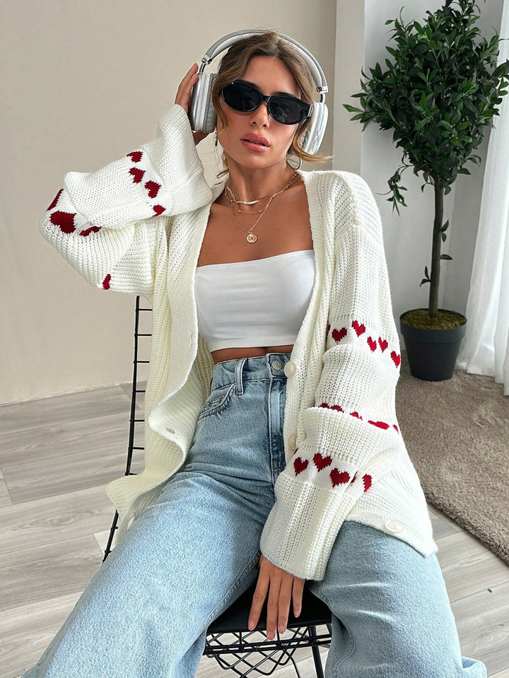 Cardigan SHEIN, alb