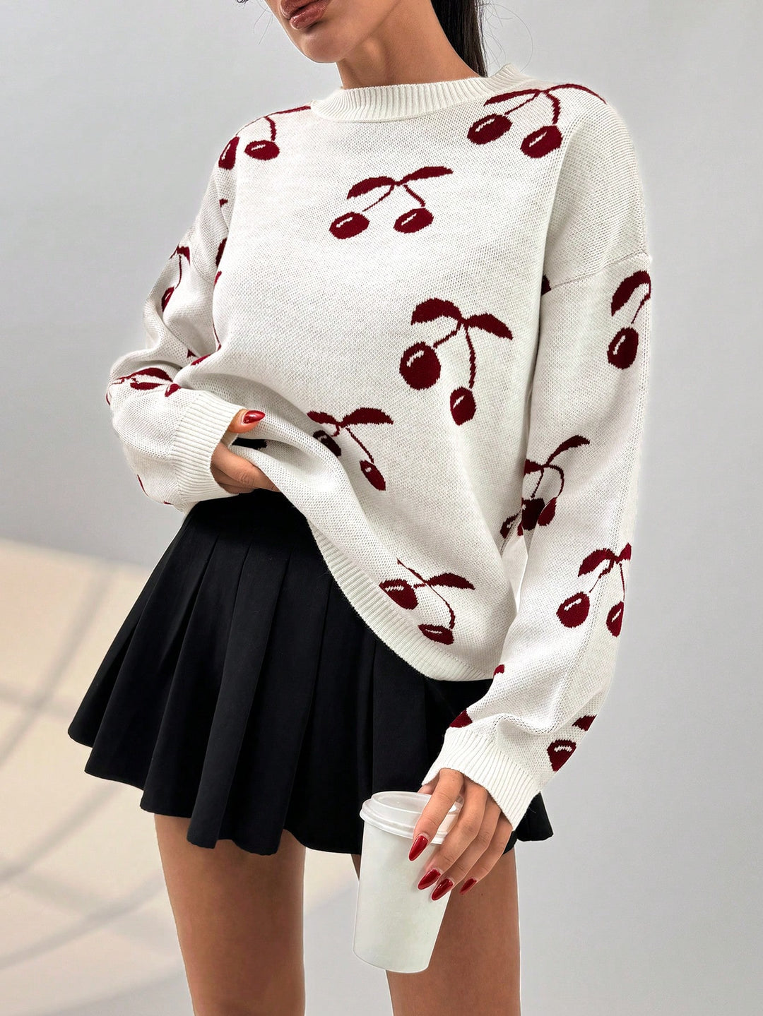 Pulover SHEIN, crem