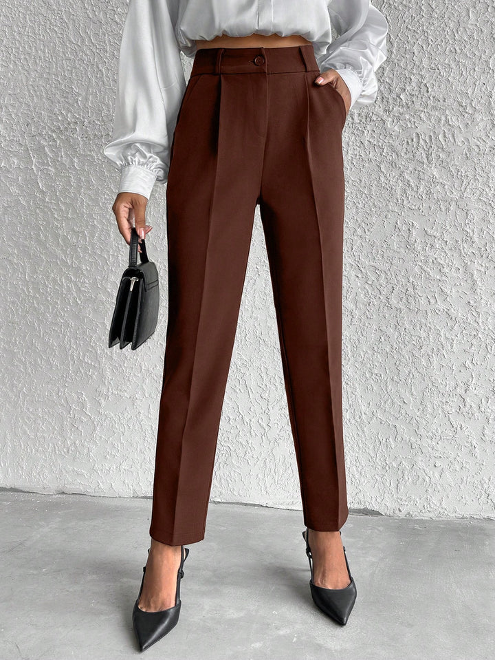 Pantaloni SHEIN, maro