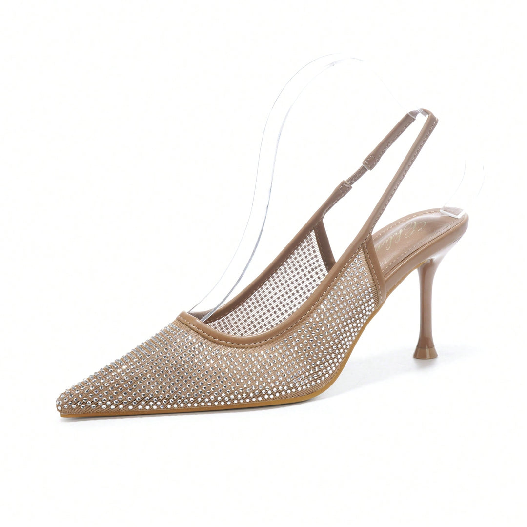 Pantofi cu toc SHEIN, bej