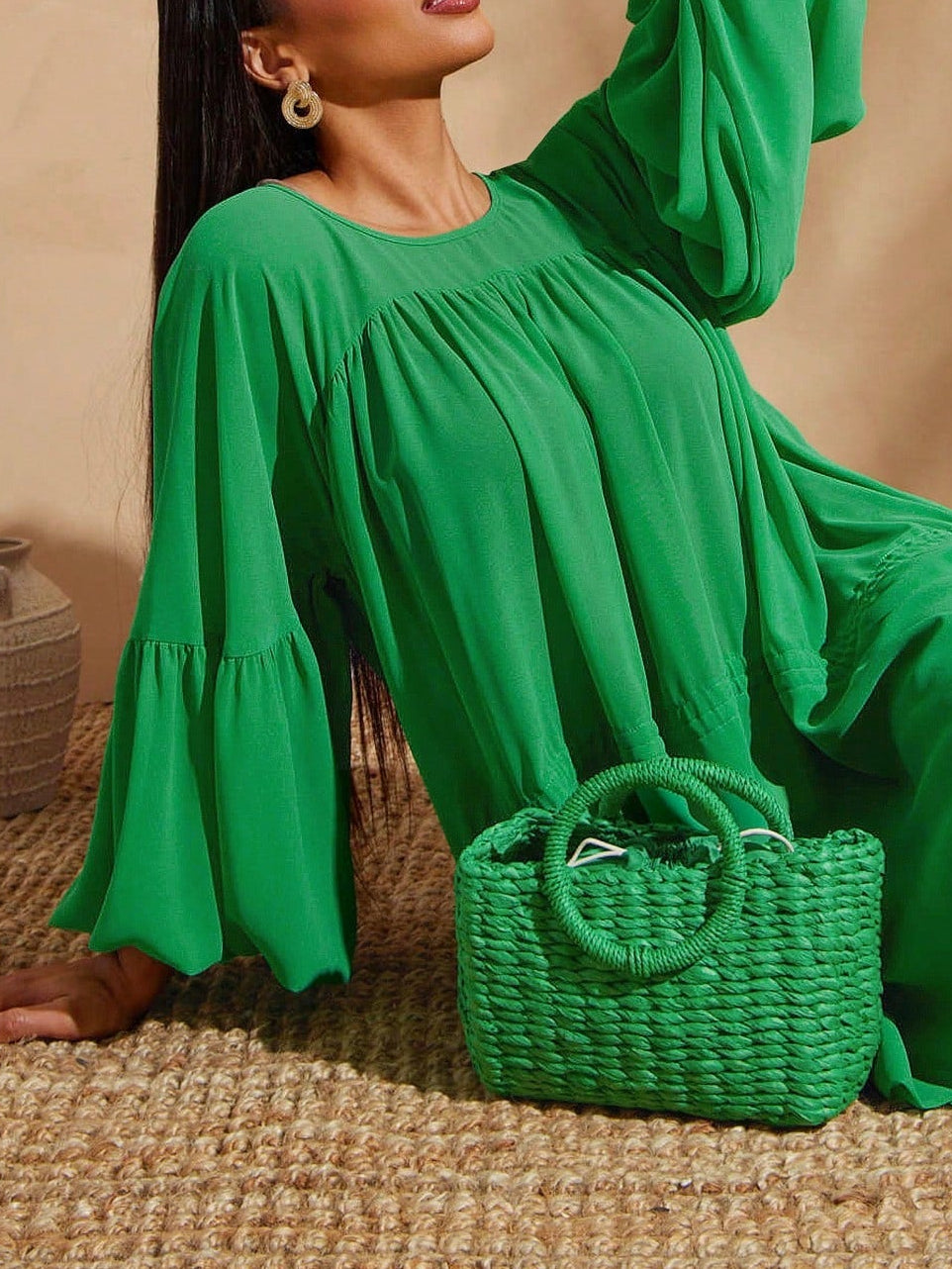 Rochie mini SHEIN, verde