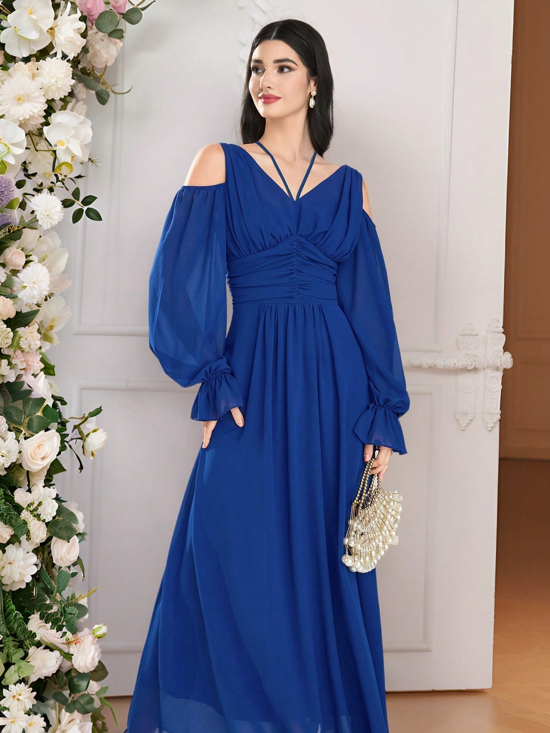 Rochie maxi SHEIN, albastru