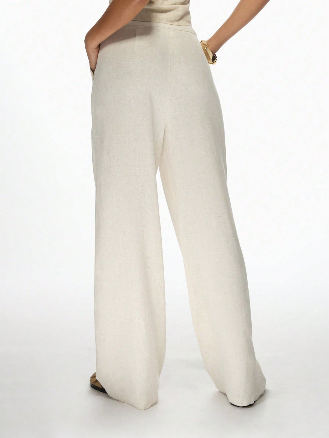 Pantaloni Shein, crem