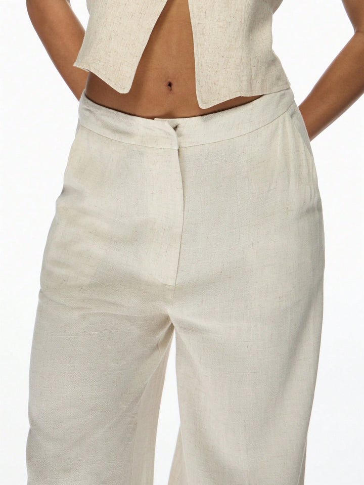 Pantaloni Shein, crem