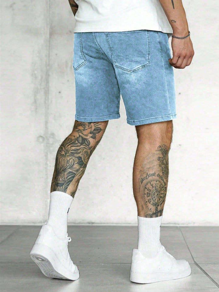 Pantaloni scurți SHEIN, albastru