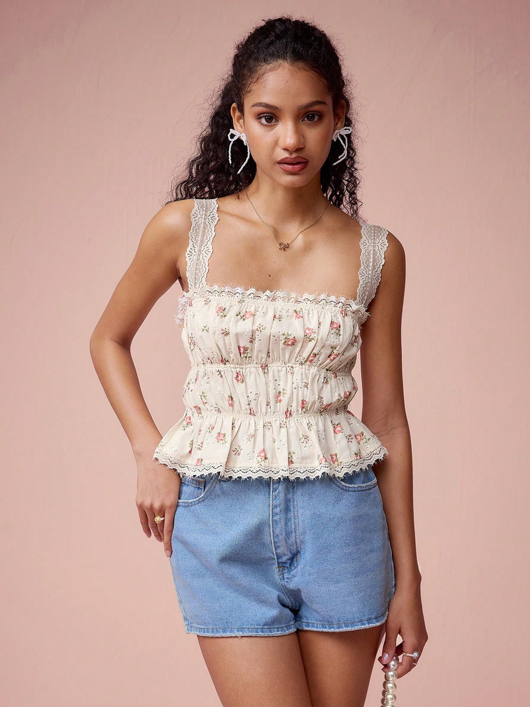 Top SHEIN, portocaliu