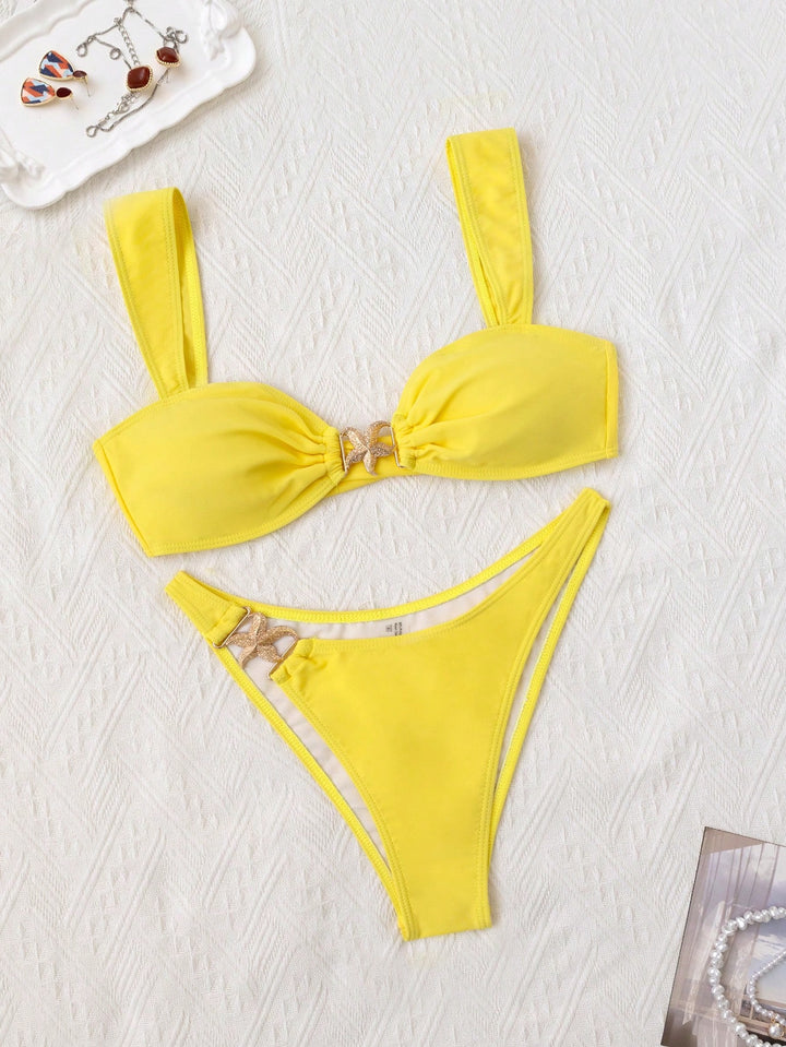 Set bikini SHEIN, galben