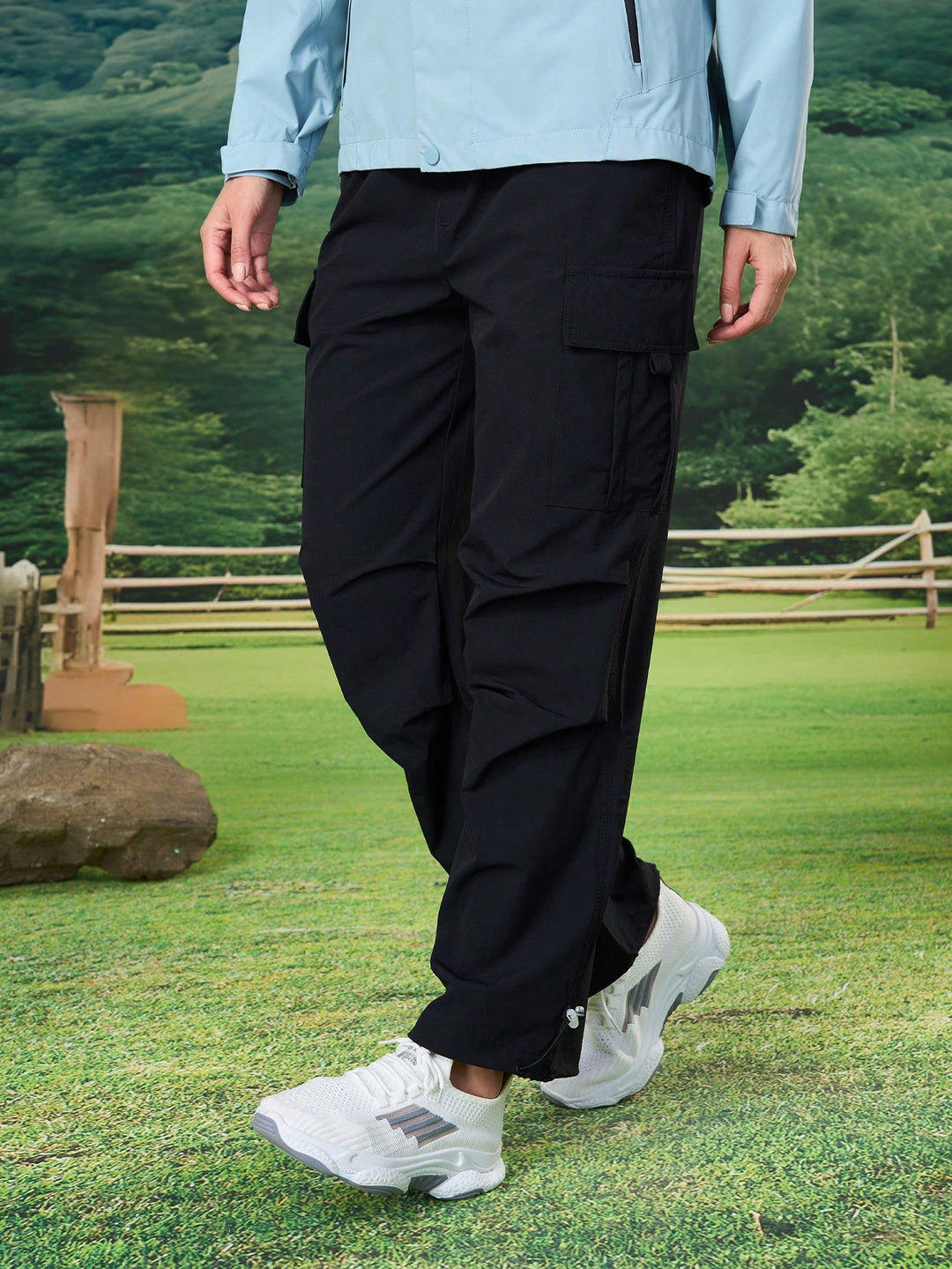 Pantaloni SHEIN, negru