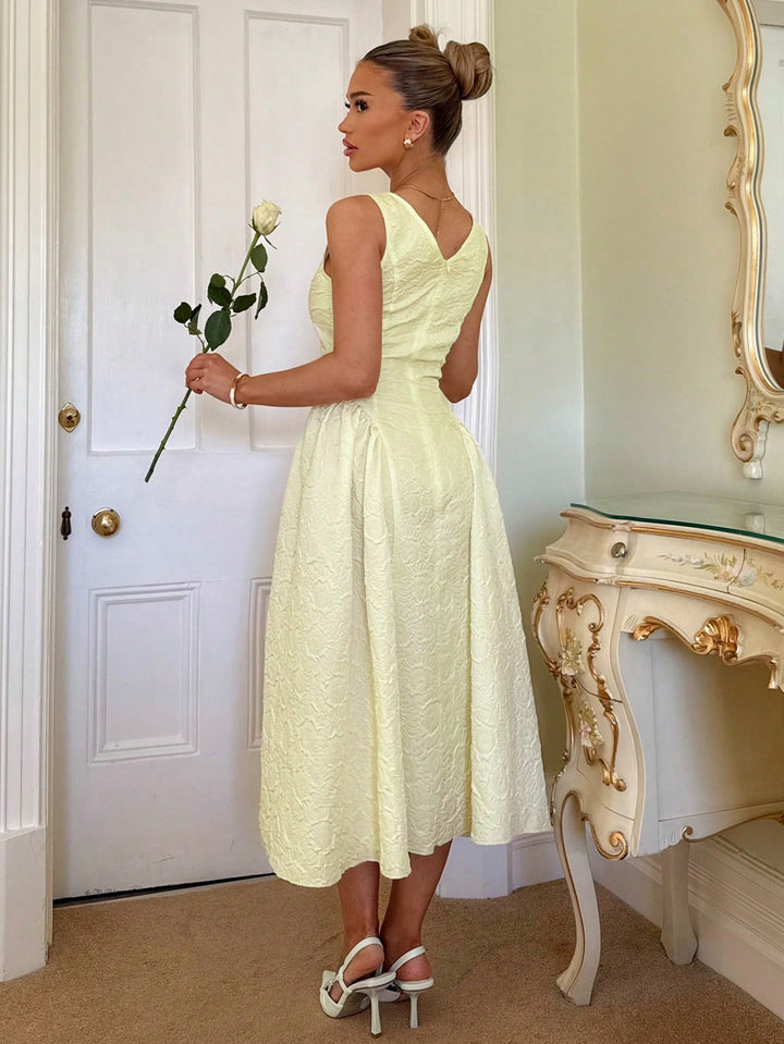Rochie midi SHEIN, galben