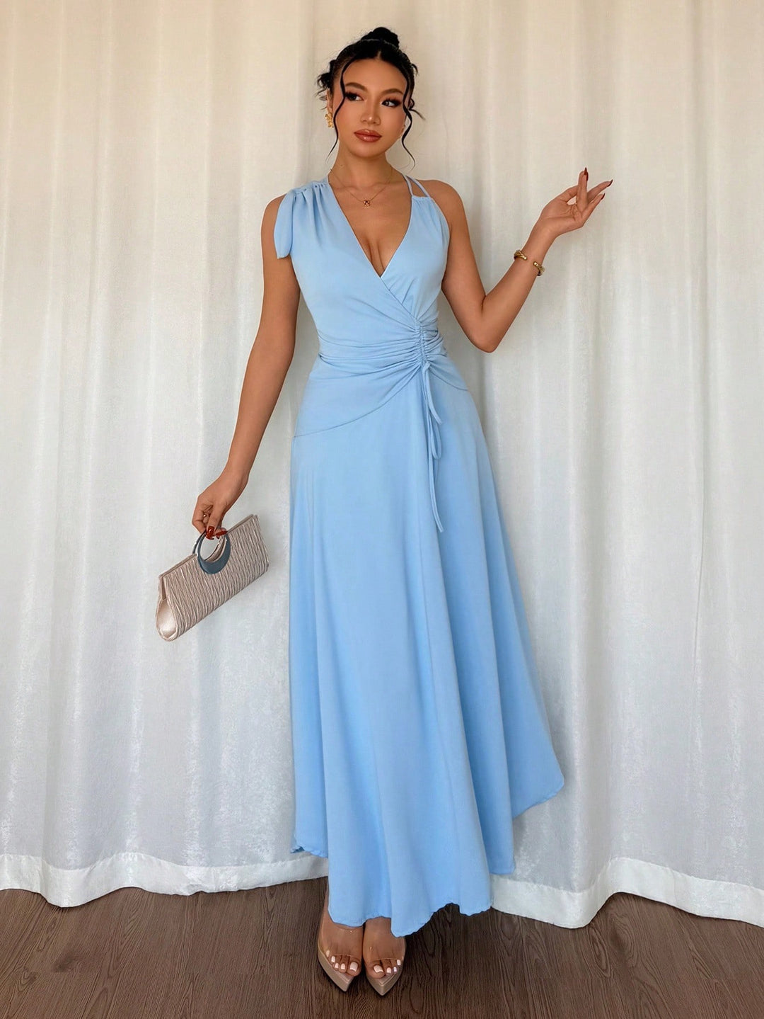 Rochie maxi SHEIN, albastru