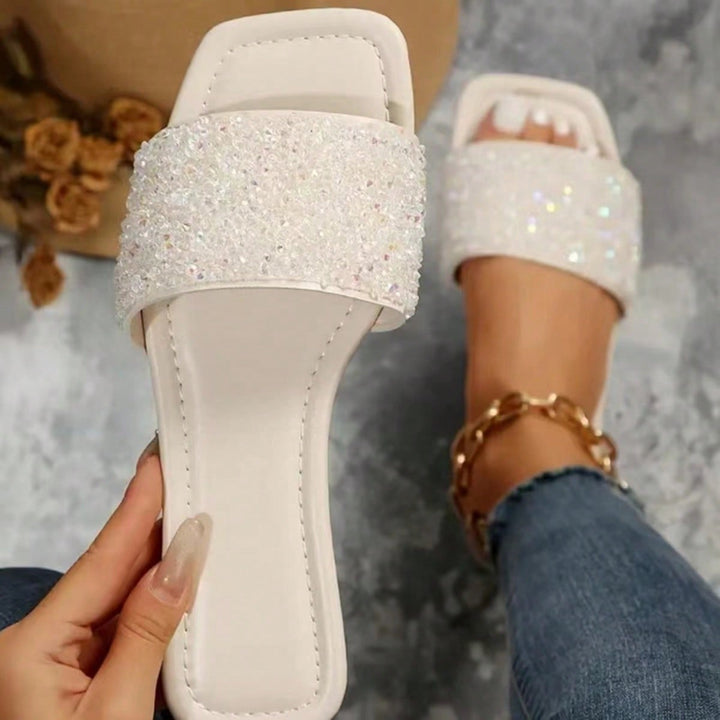 Papuc tip slide SHEIN, bej