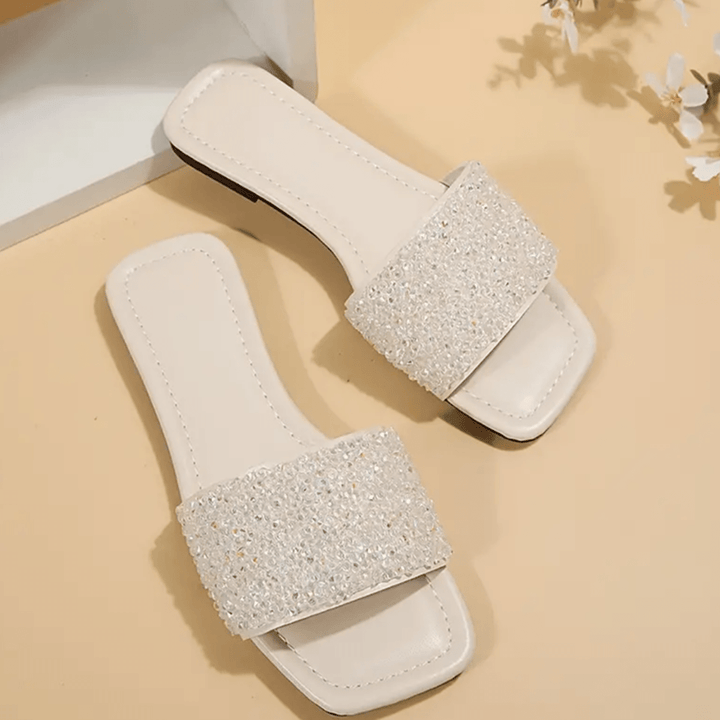Papuc tip slide SHEIN, bej