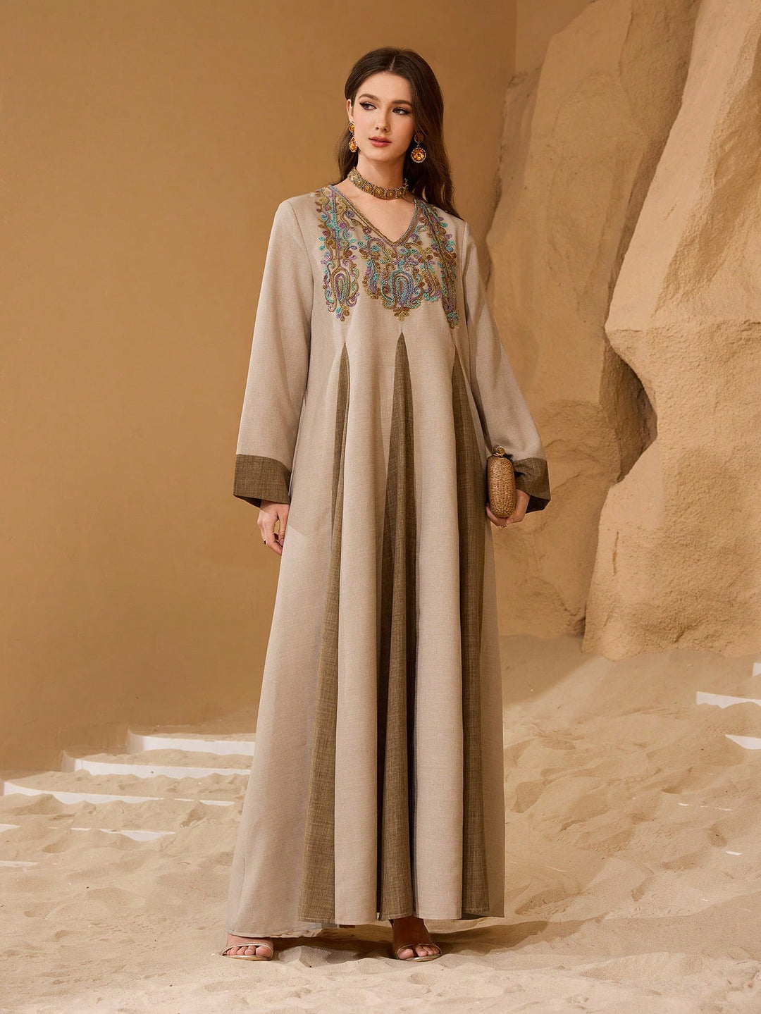 Rochie SHEIN, kaki