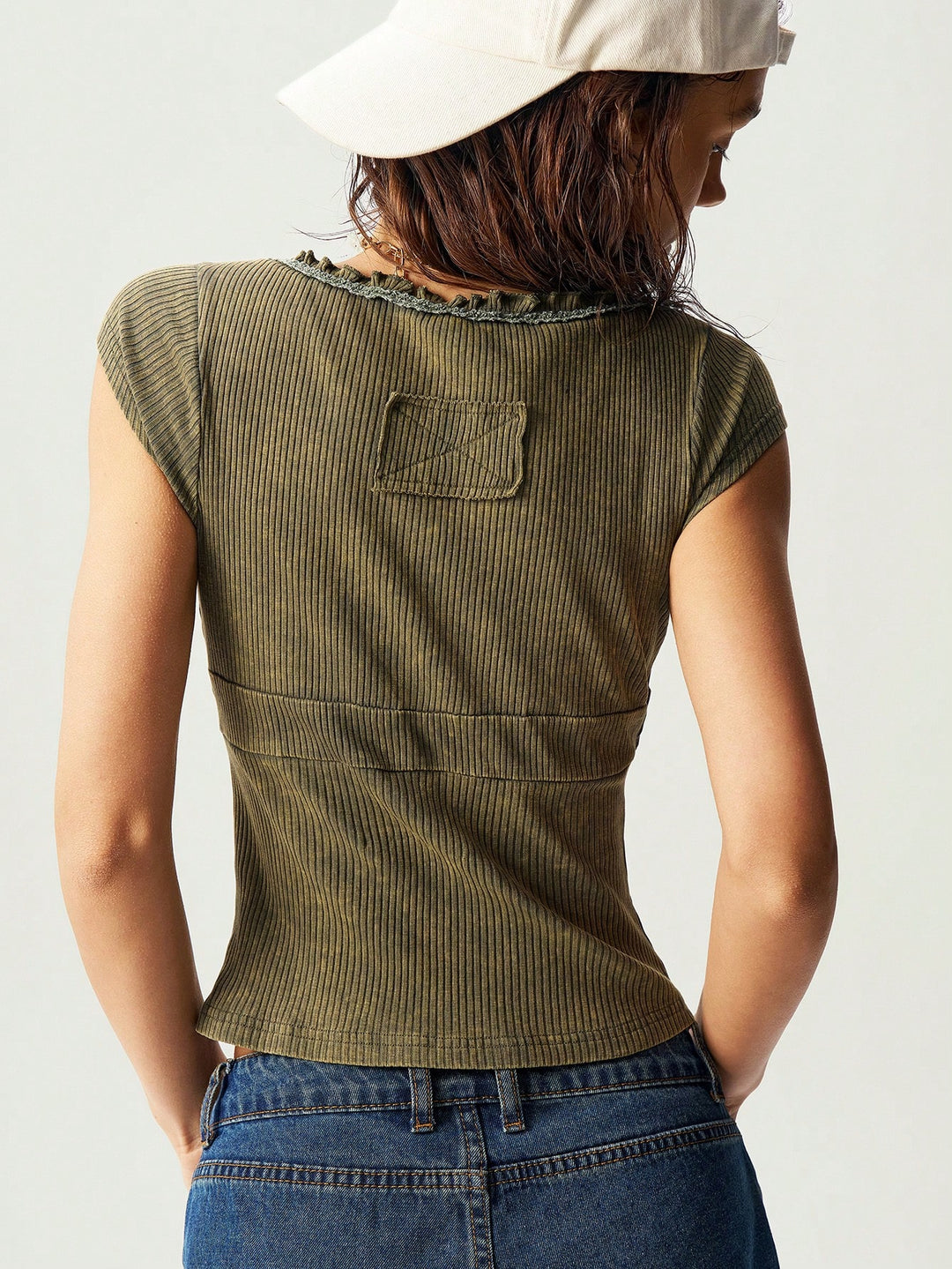 Tricou SHEIN, kaki