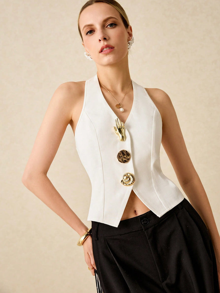 Top SHEIN, alb