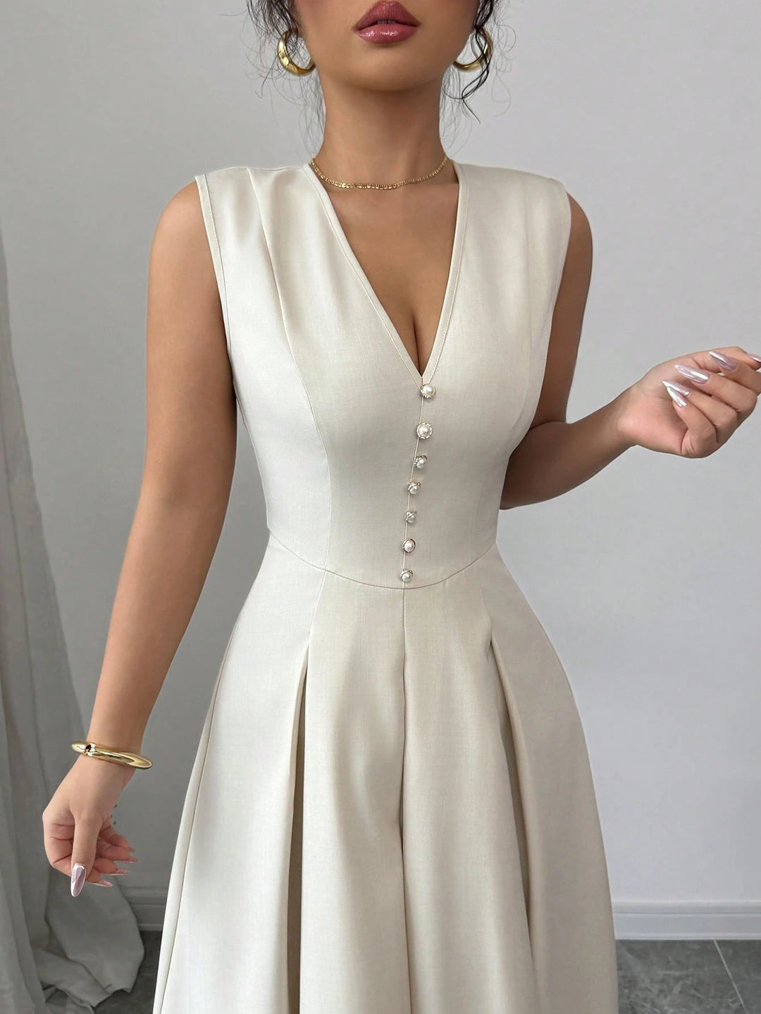 Rochie midi Shein, bej