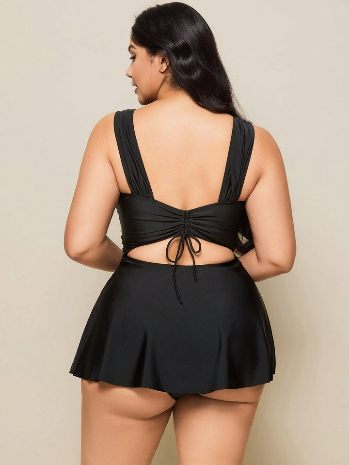 Set costum de baie SHEIN, negru