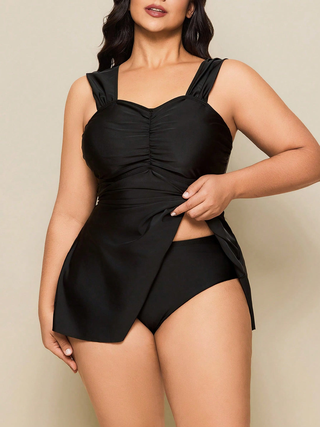 Set costum de baie SHEIN, negru