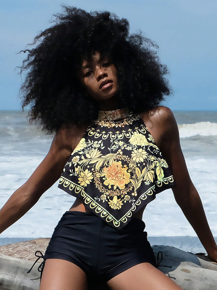 Costum de baie SHEIN, negru