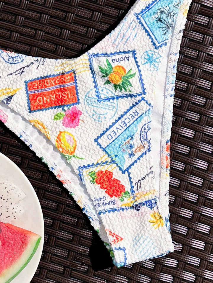 Set bikini SHEIN, alb