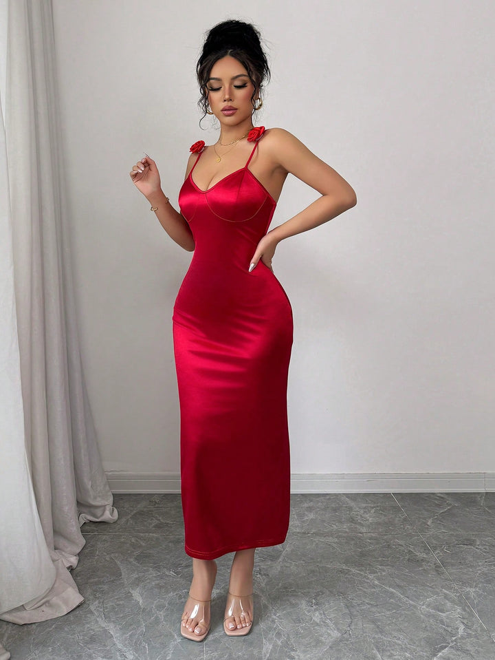 Rochie maxi SHEIN, roșu
