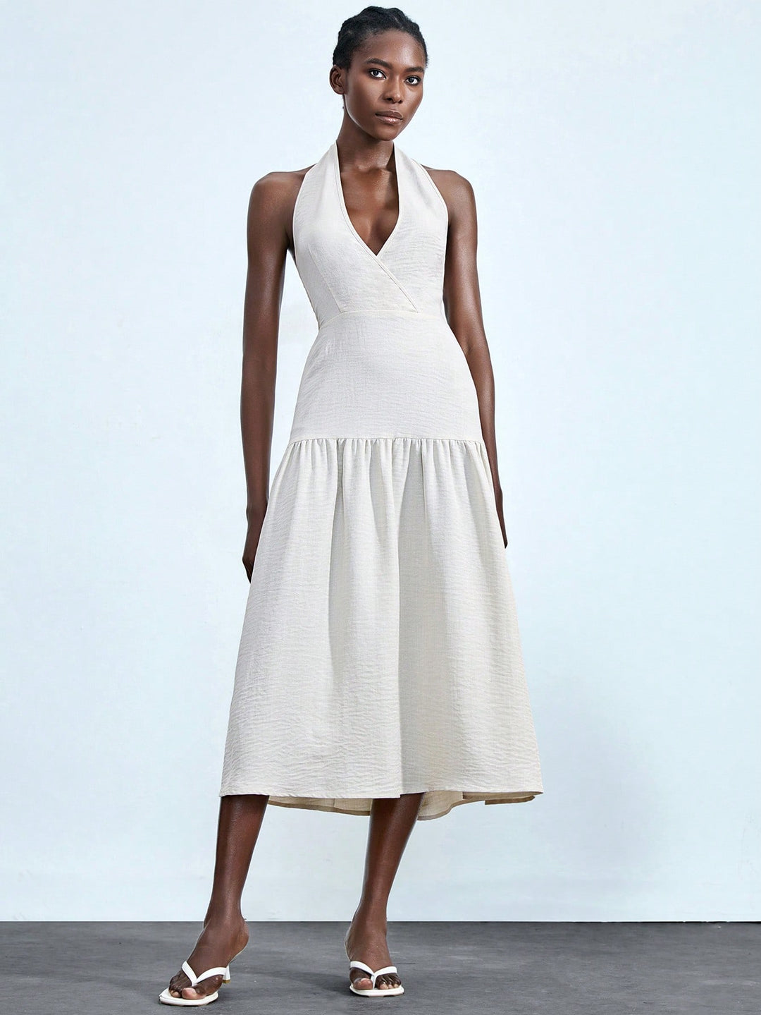 Rochie midi SHEIN, portocaliu
