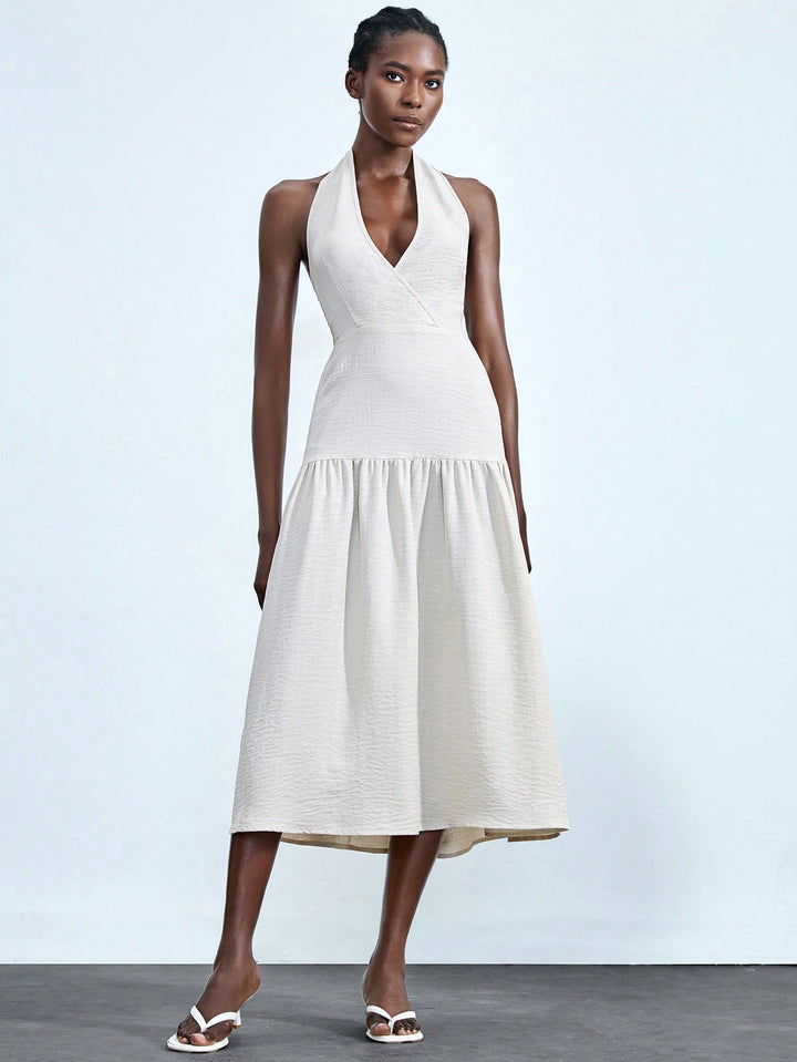 Rochie midi SHEIN, portocaliu