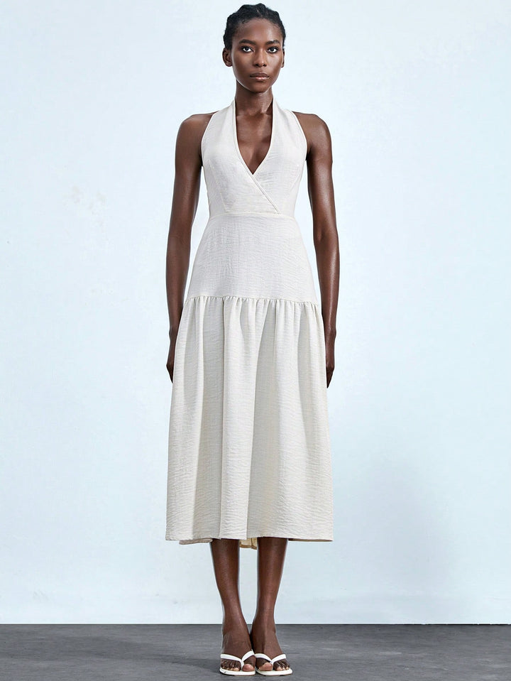 Rochie midi SHEIN, portocaliu