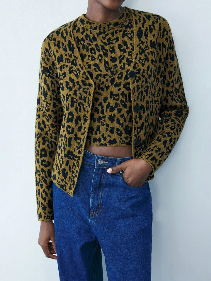 SHEIN kardigán, khaki