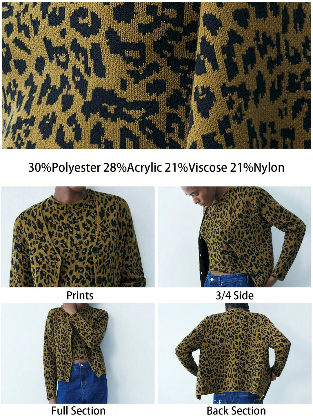Cardigan SHEIN, kaki