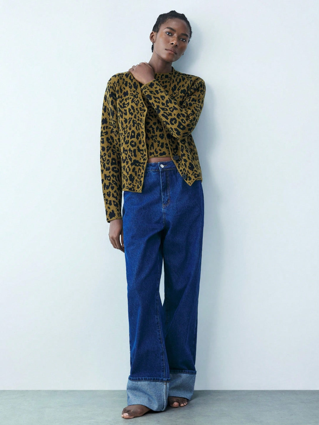 Cardigan SHEIN, kaki
