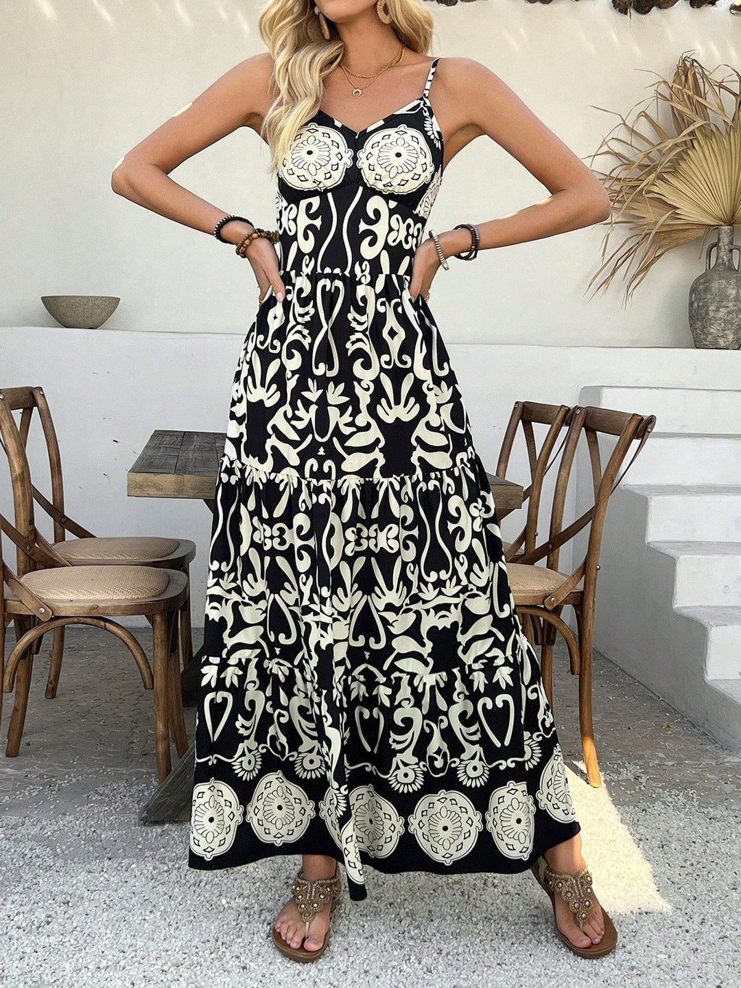 Rochie maxi SHEIN, negru
