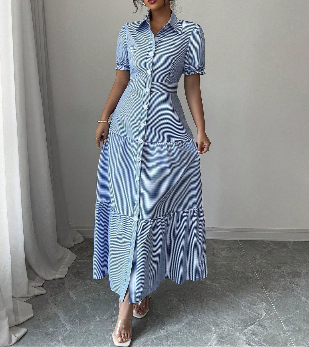 Rochie maxi SHEIN, mix culori