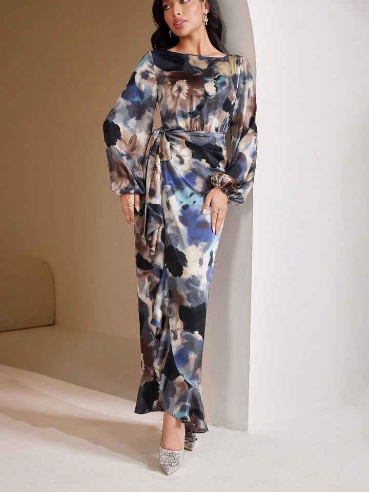 Rochie maxi SHEIN, mix culori