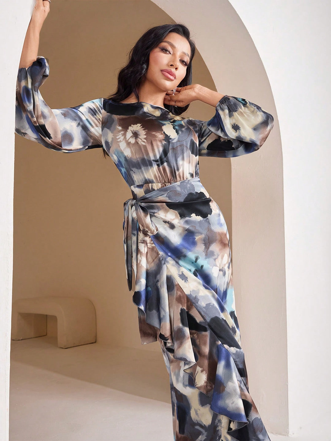 Rochie maxi SHEIN, mix culori