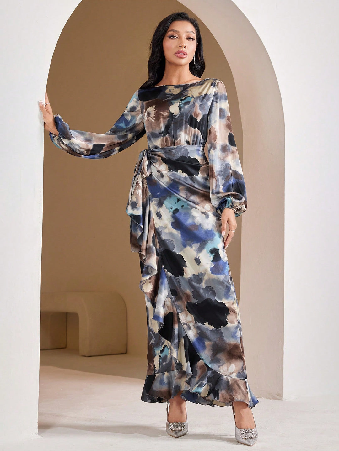 Rochie maxi SHEIN, mix culori