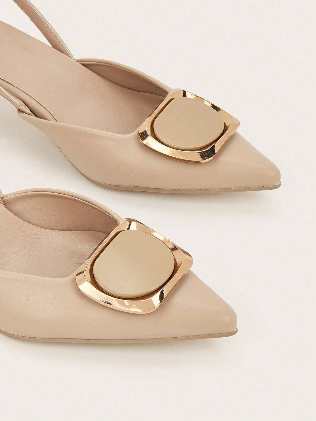 Pantofi cu toc SHEIN, bej