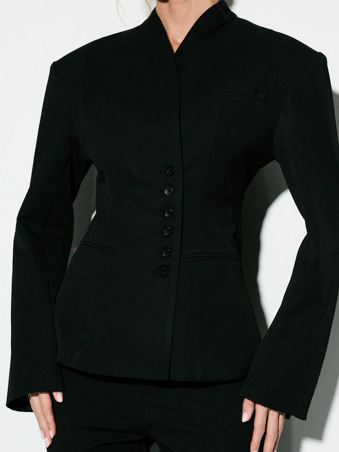 Sacou SHEIN, negru