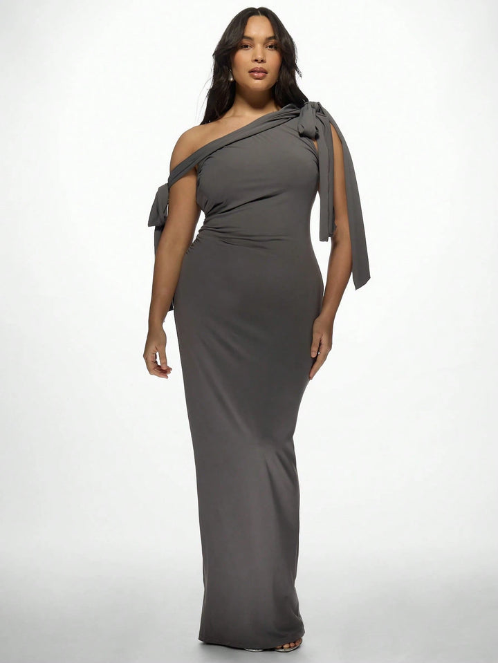 Rochie maxi SHEIN, gri